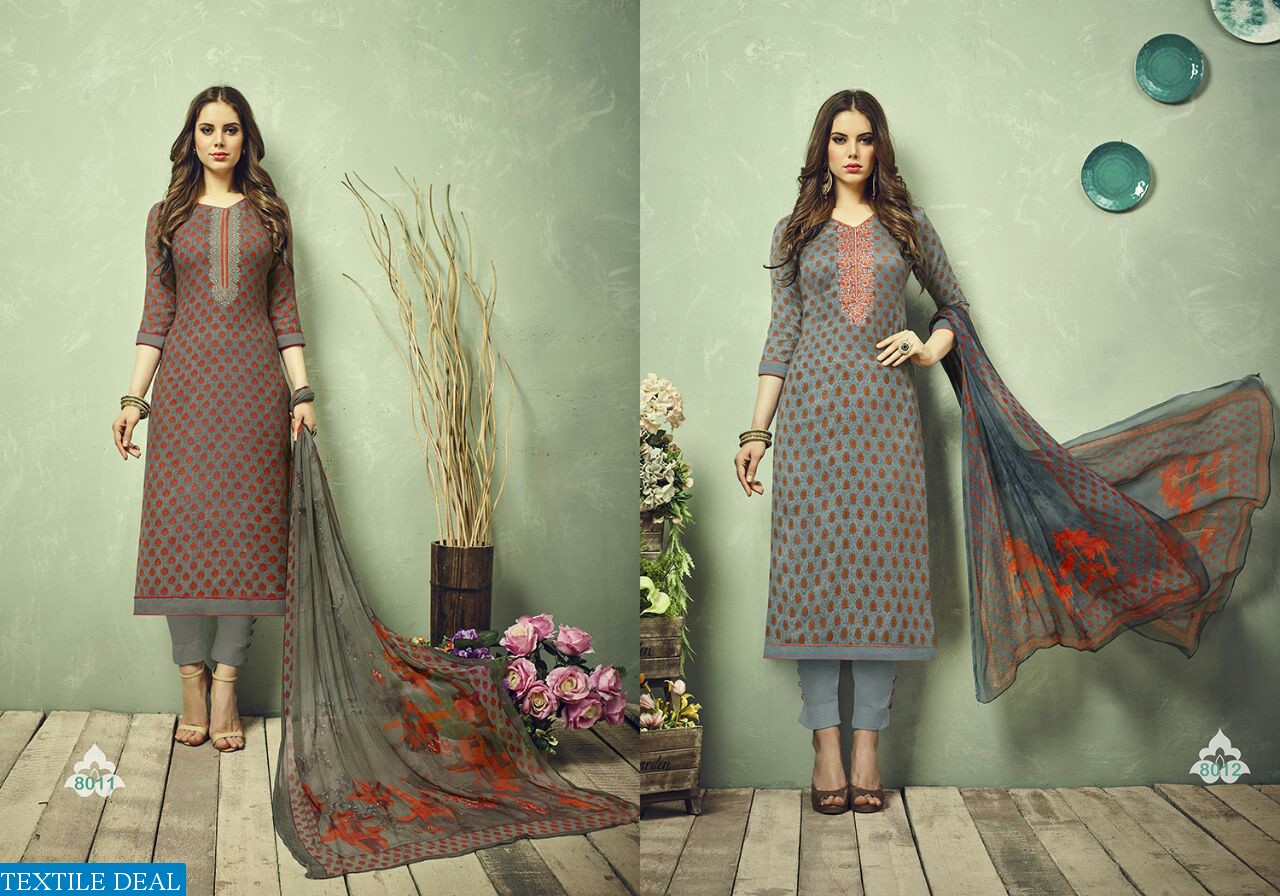 hansa Hidaya vol-8 Wholesale Winter  Casual Dress material